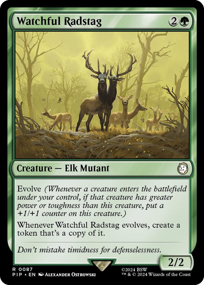 0087 Watchful Radstag R Universes Beyond: Fallout