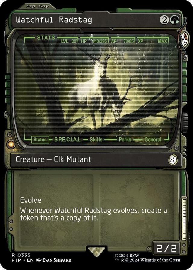 0335 Watchful Radstag (Showcase) R Universes Beyond: Fallout