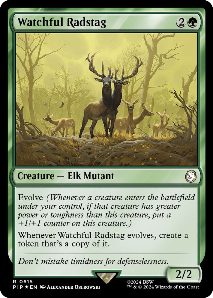 0615 Watchful Radstag (Surge Foil) R Universes Beyond: Fallout