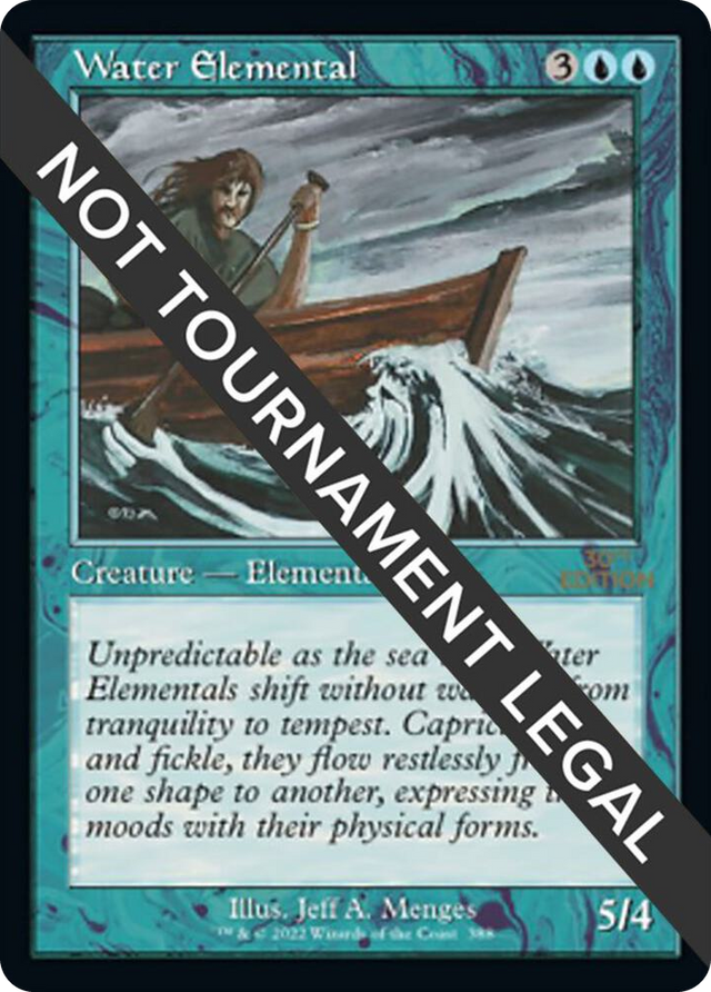 0388 Water Elemental (Retro Frame) U 30th Anniversary Edition