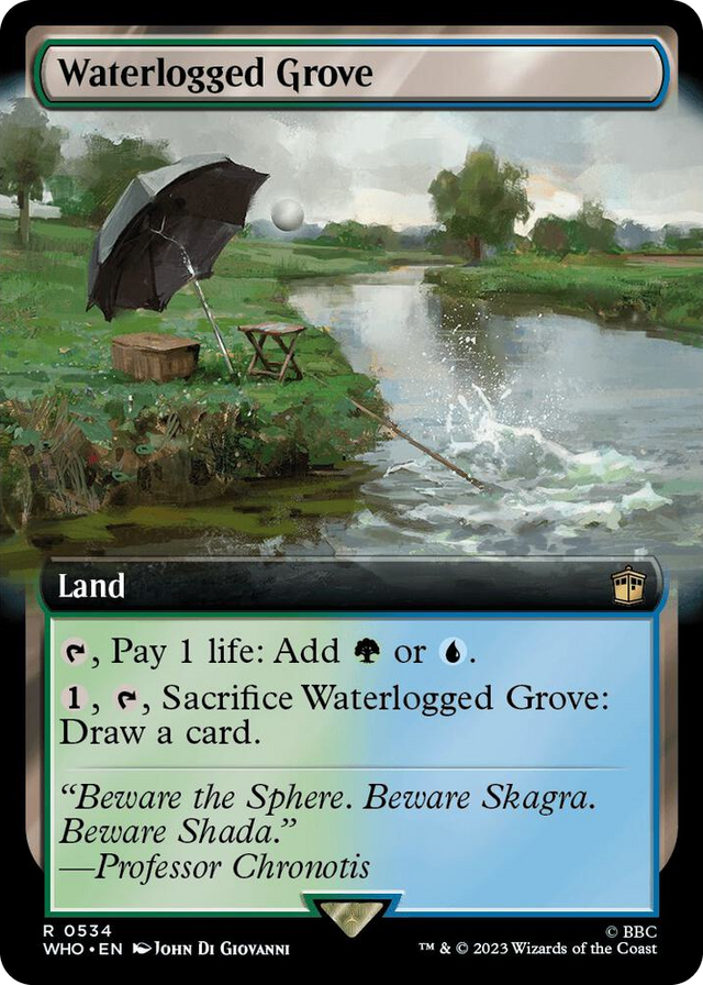 0534 Waterlogged Grove (Extended Art) R Universes Beyond: Doctor Who