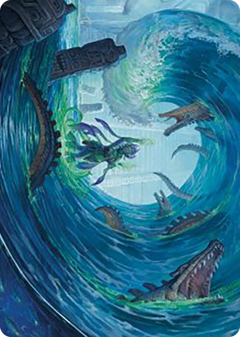 0076 Wave Goodbye Art Card S Art Series: The Lost Caverns of Ixalan