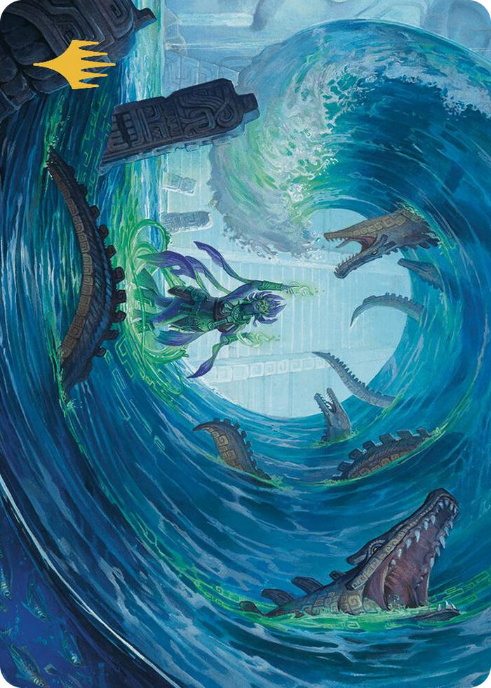 Wave Goodbye Art Card (Gold-Stamped Planeswalker Symbol) #76 S - Art Series: The Lost Caverns of Ixalan Pokemon card