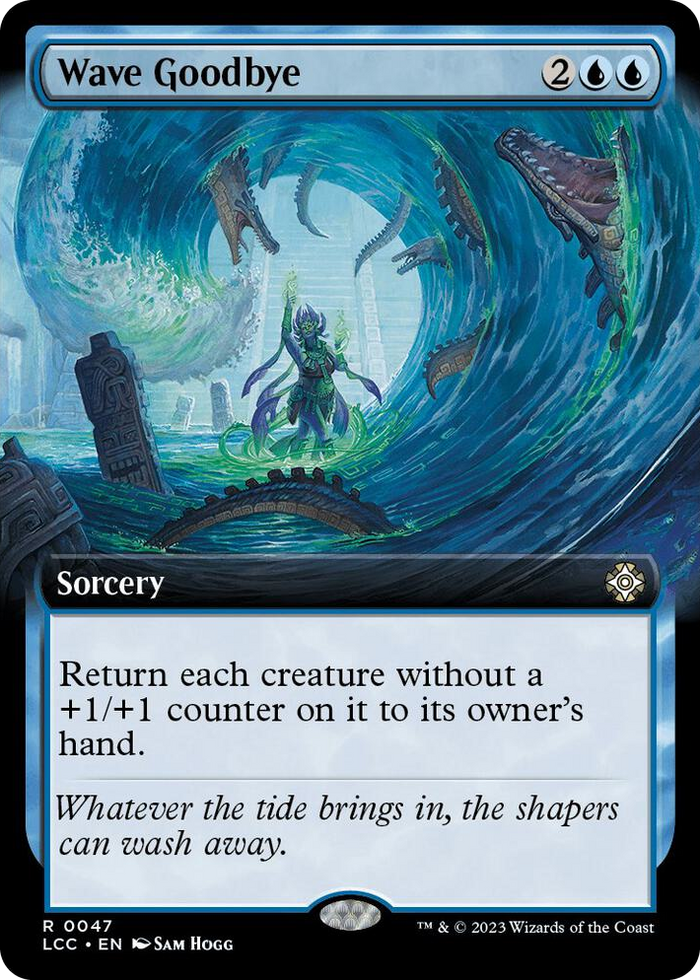 Wave Goodbye (Extended Art) #47 R - Commander: The Lost Caverns of Ixalan Pokemon card