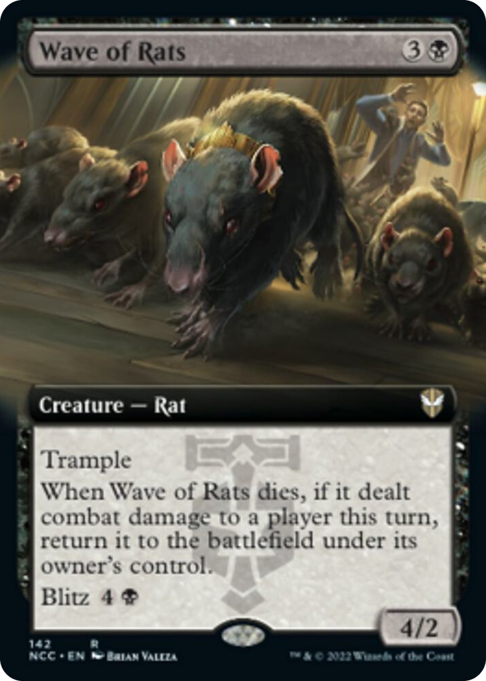 0142 Wave of Rats (Extended Art) R Commander: Streets of New Capenna