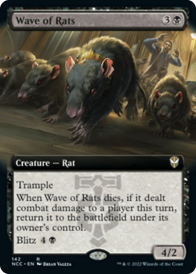 0142 Wave of Rats (Extended Art) R Commander: Streets of New Capenna
