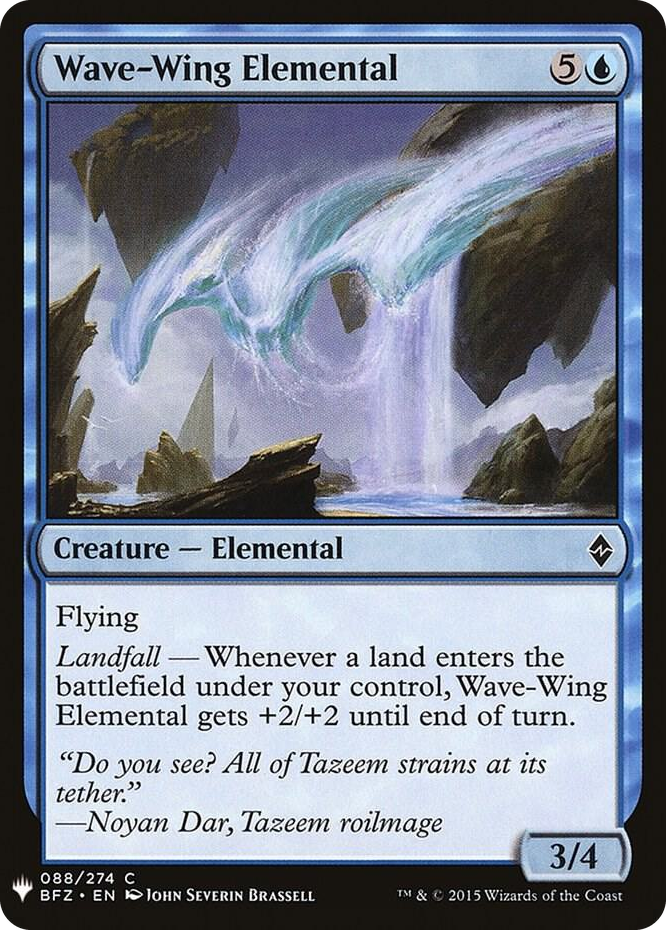 0088 Wave-Wing Elemental C The List Reprints