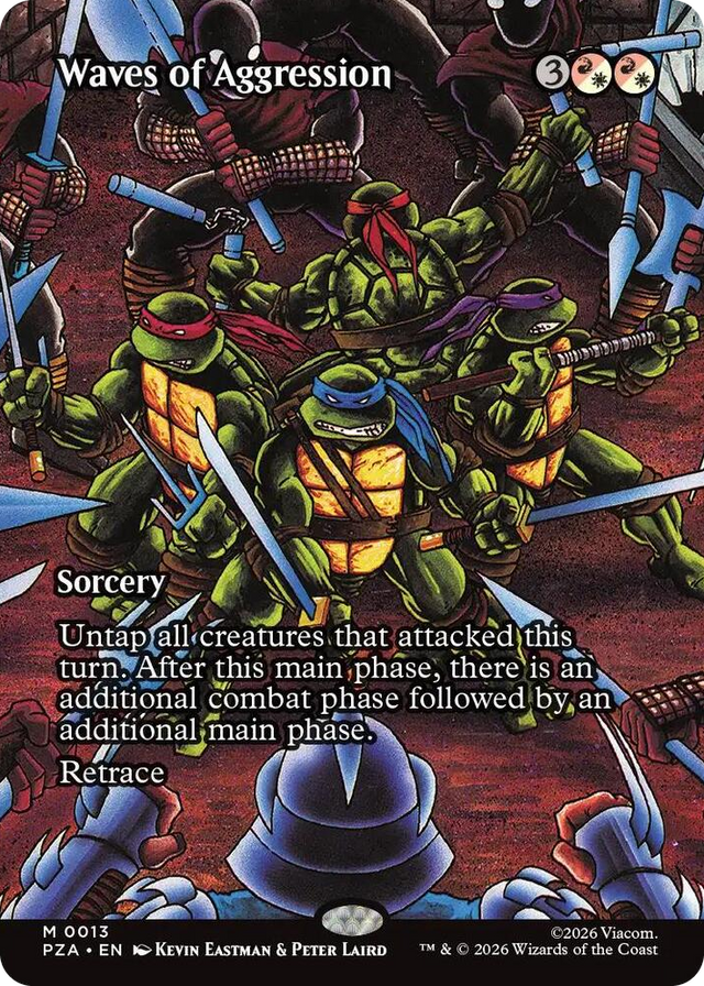 0013 Waves of Aggression (Borderless) M Teenage Mutant Ninja Turtles Source Material