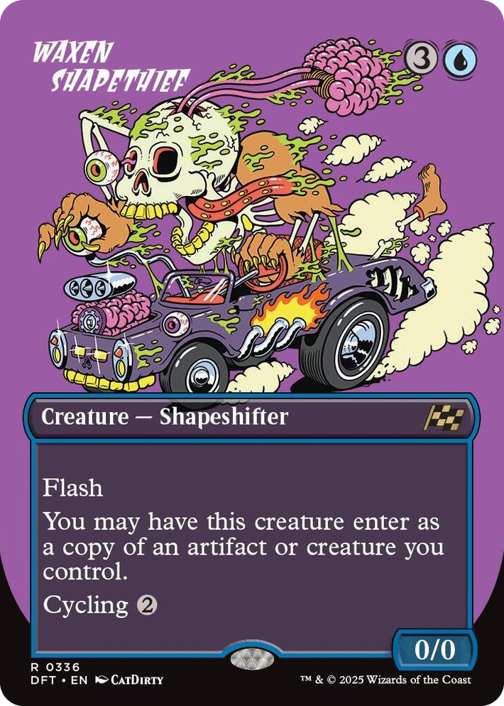 0336 Waxen Shapethief (Borderless) R Aetherdrift