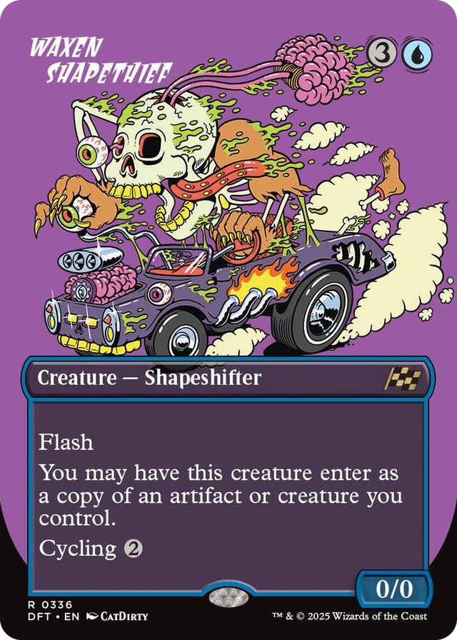 0336 Waxen Shapethief (Borderless) R Aetherdrift