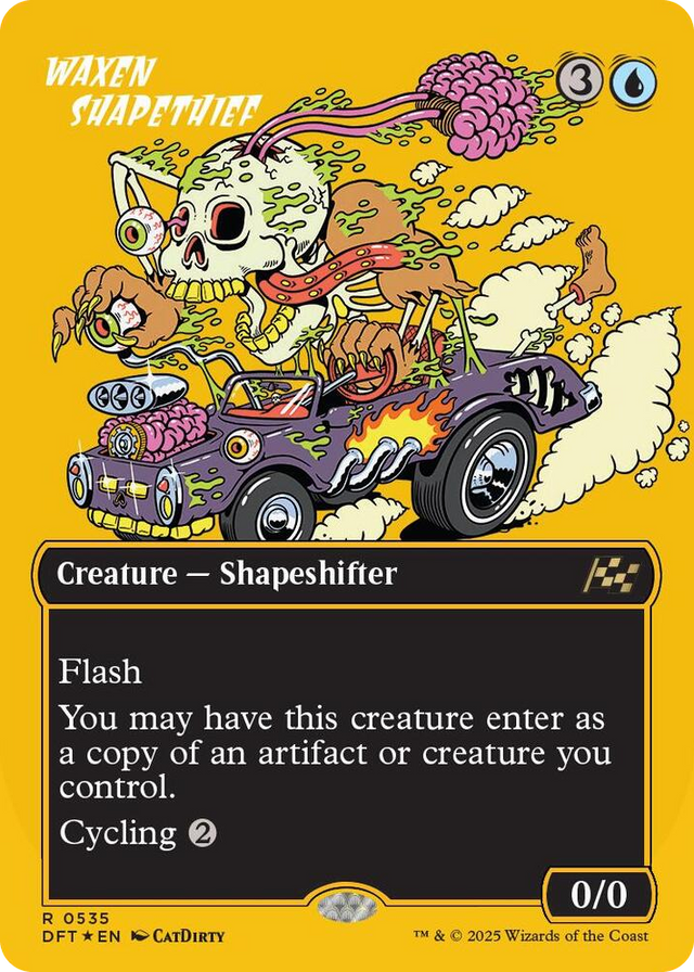 0535 Waxen Shapethief (Borderless) (First-Place Foil) R Aetherdrift