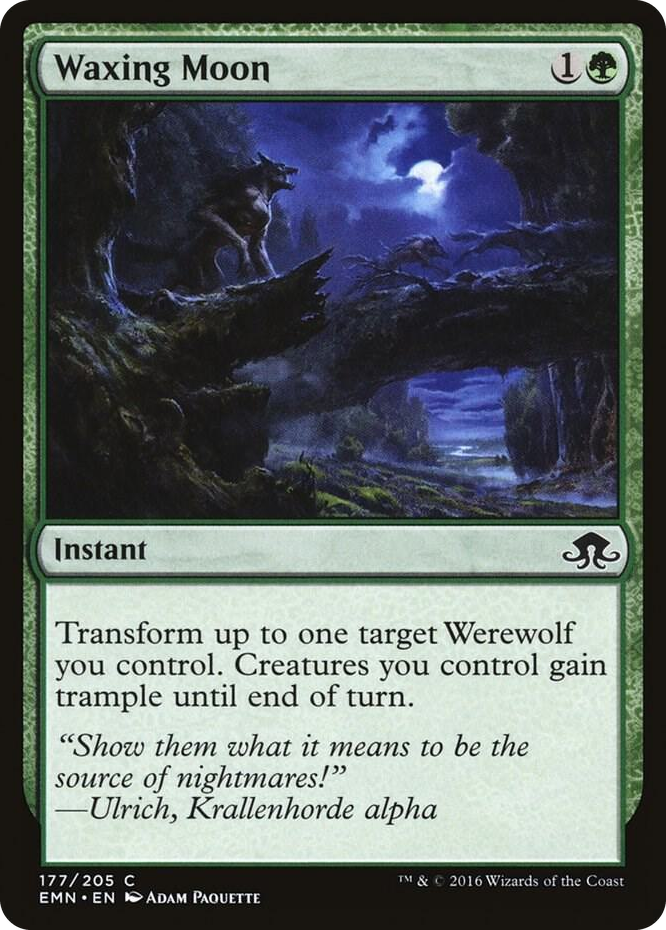 Waxing Moon #177 C - Eldritch Moon Pokemon card