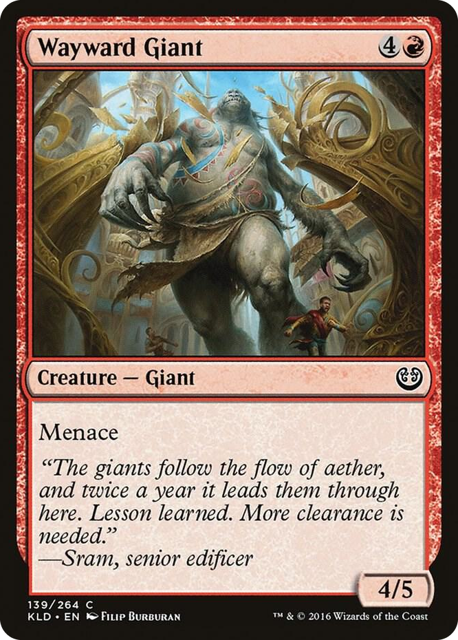 Wayward Giant #139 C - Kaladesh Pokemon card
