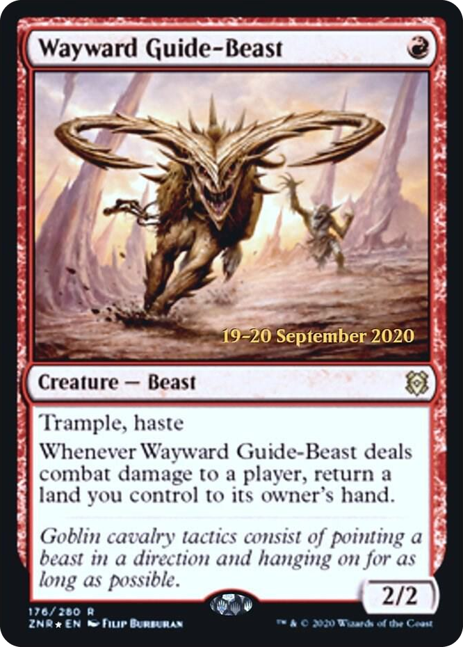 Wayward Guide-Beast #176 R - Prerelease Cards Pokemon card