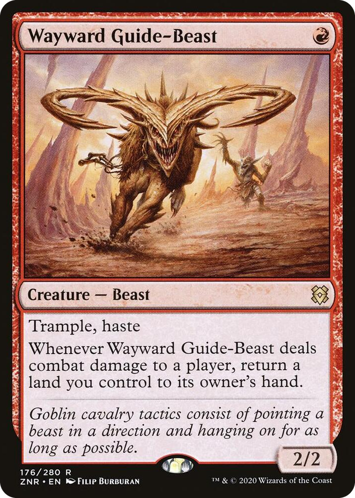 0176 Wayward Guide-Beast R Zendikar Rising