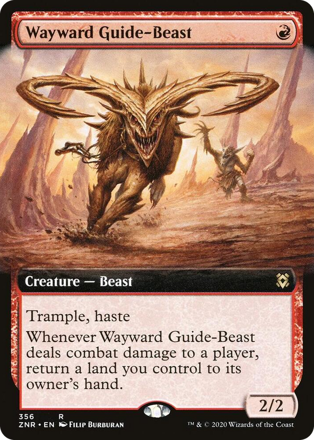 0356 Wayward Guide-Beast (Extended Art) R Zendikar Rising