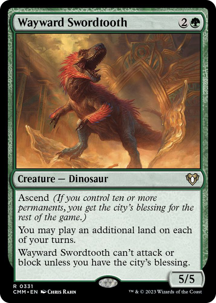 0331 Wayward Swordtooth R Commander Masters