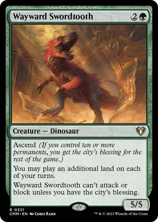 0331 Wayward Swordtooth R Commander Masters