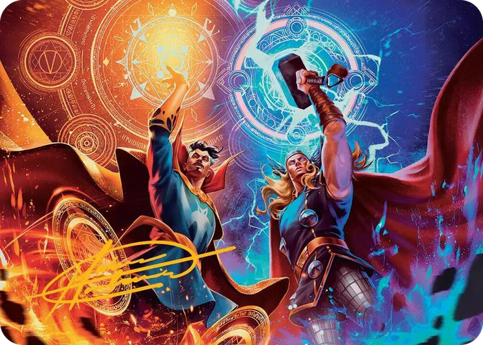 We Say Thee Nay! Art Card (Gold-Stamped Signature) #7 S - Art Series: Marvel Super Heroes Pokemon card