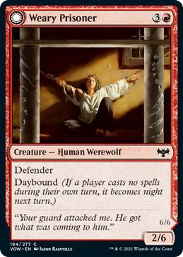 0184 Weary Prisoner C Innistrad: Crimson Vow