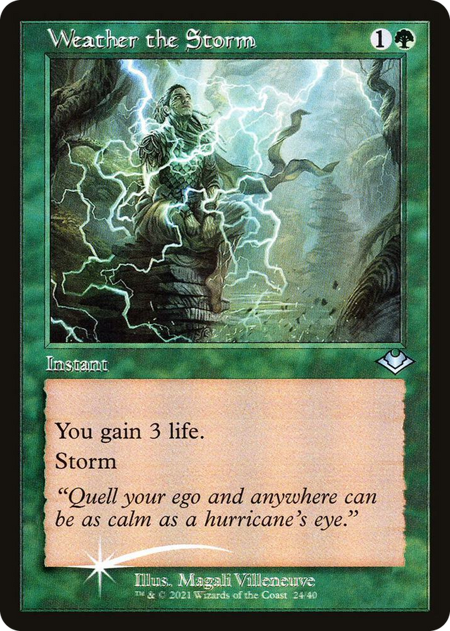 0024 Weather the Storm (Retro Frame) U Modern Horizons