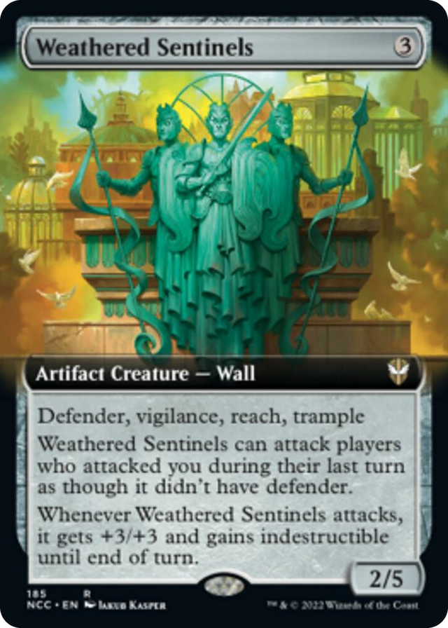 0185 Weathered Sentinels (Extended Art) R Commander: Streets of New Capenna
