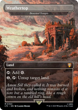 0363 Weathertop - Deserted Temple (Borderless) M Commander: The Lord of the Rings: Tales of Middle-earth
