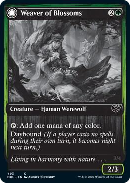 Weaver of Blossoms #493 C - Innistrad: Double Feature Pokemon card