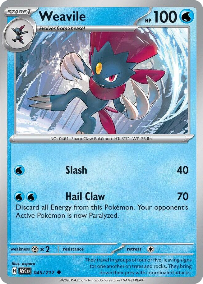 0045 Weavile Uncommon Ascended Heroes