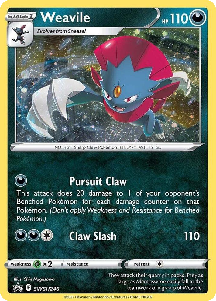 0246 Weavile - SWSH246 (Cosmos Holo) Promo Sword & Shield Promo Cards