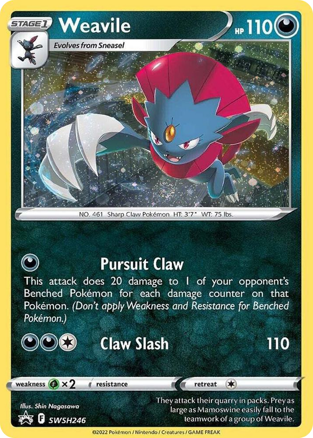 0246 Weavile - SWSH246 (Cosmos Holo) Promo Sword & Shield Promo Cards