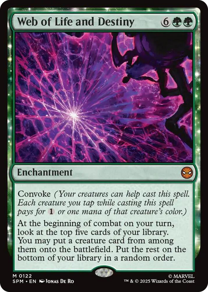 Web of Life and Destiny #122 M - Marvel's Spider-Man Pokemon card