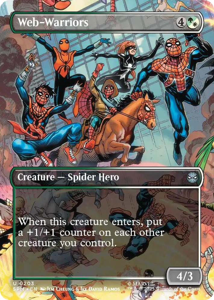 0203 Web-Warriors (Borderless) U Marvel's Spider-Man