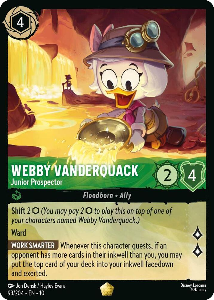 0093 Webby Vanderquack - Junior Prospector Legendary Whispers in the Well