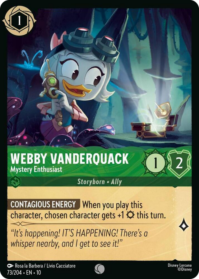 0073 Webby Vanderquack - Mystery Enthusiast Common Whispers in the Well