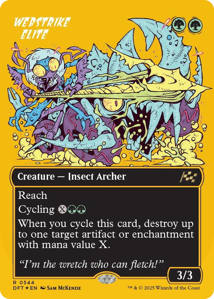 0544 Webstrike Elite (Borderless) (First-Place Foil) R Aetherdrift