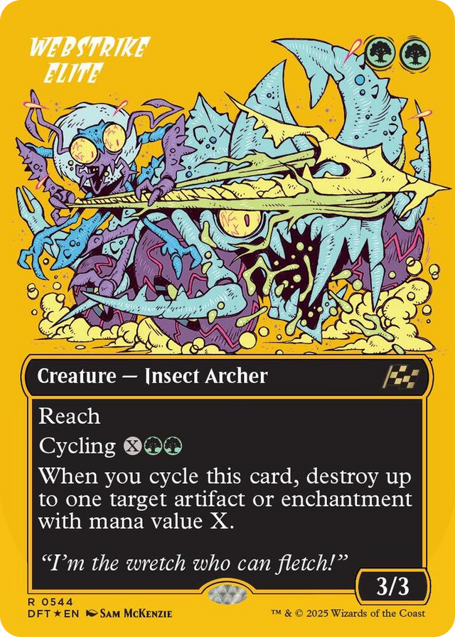 0544 Webstrike Elite (Borderless) (First-Place Foil) R Aetherdrift