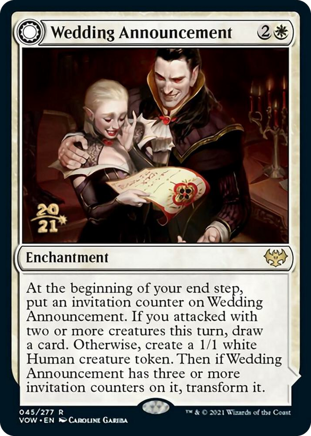 0045 Wedding Announcement R Prerelease Cards