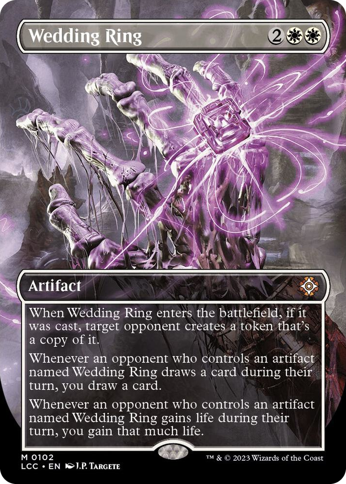 0102 Wedding Ring (Borderless) M Commander: The Lost Caverns of Ixalan