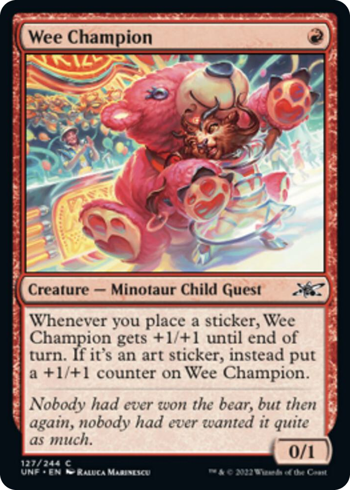 0127 Wee Champion C Unfinity