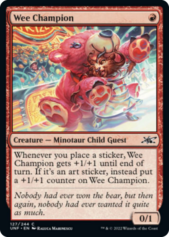 0127 Wee Champion C Unfinity