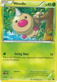 0001 Weedle Promo McDonald's Promos 2014