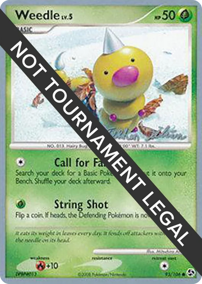 0093 Weedle - 2009 (Stephen Silvestro) Common World Championship Decks