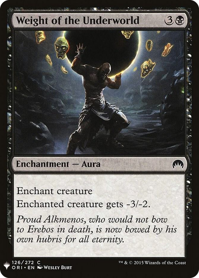 0126 Weight of the Underworld C The List Reprints