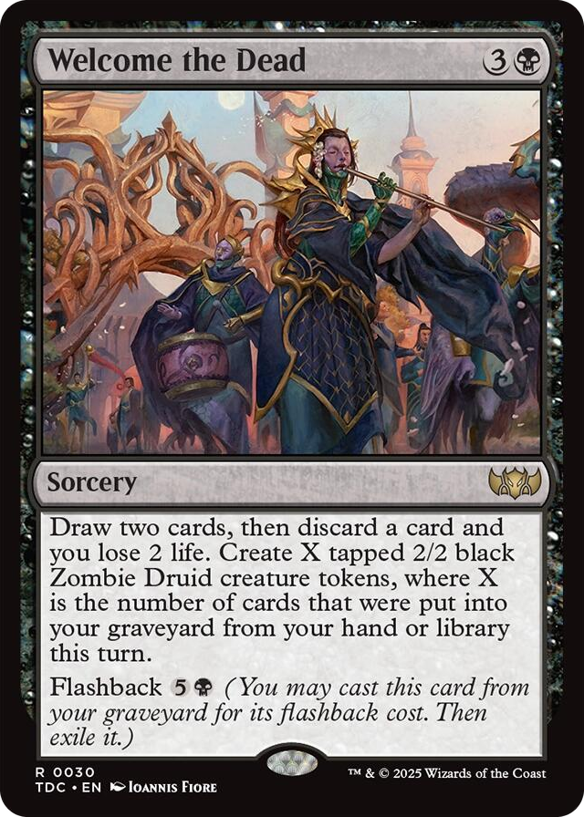 Welcome the Dead #30 R - Commander: Tarkir: Dragonstorm Pokemon card