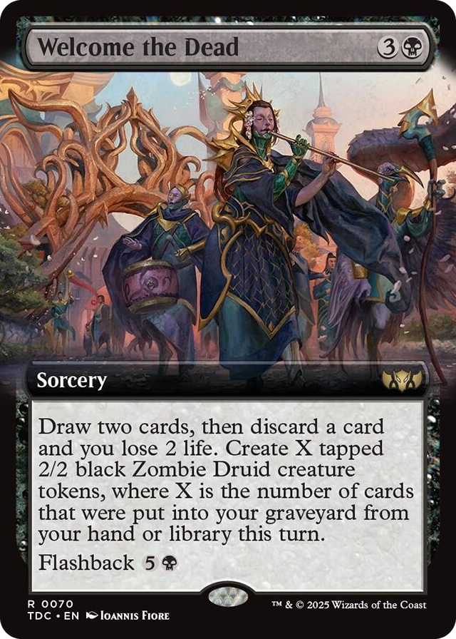 0070 Welcome the Dead (Extended Art) R Commander: Tarkir: Dragonstorm