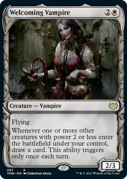 0287 Welcoming Vampire (Showcase) R Innistrad: Crimson Vow
