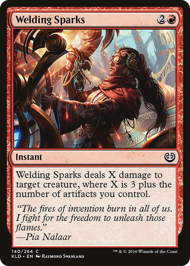 Welding Sparks #140 C - Kaladesh Pokemon card