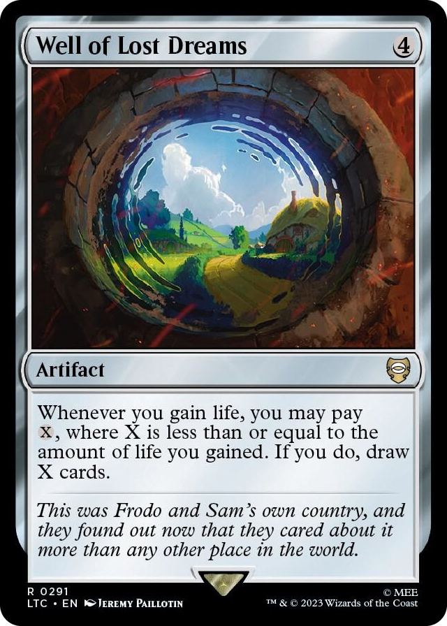 Well of Lost Dreams #291 R - Commander: The Lord of the Rings: Tales of Middle-earth Pokemon card