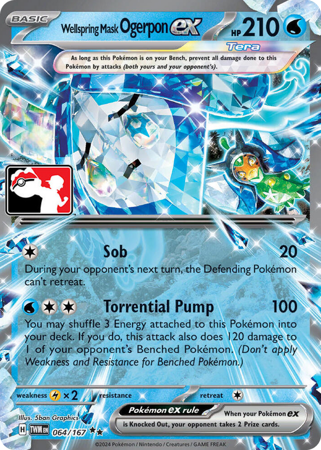 0064 Wellspring Mask Ogerpon ex Double Rare Prize Pack Series Cards